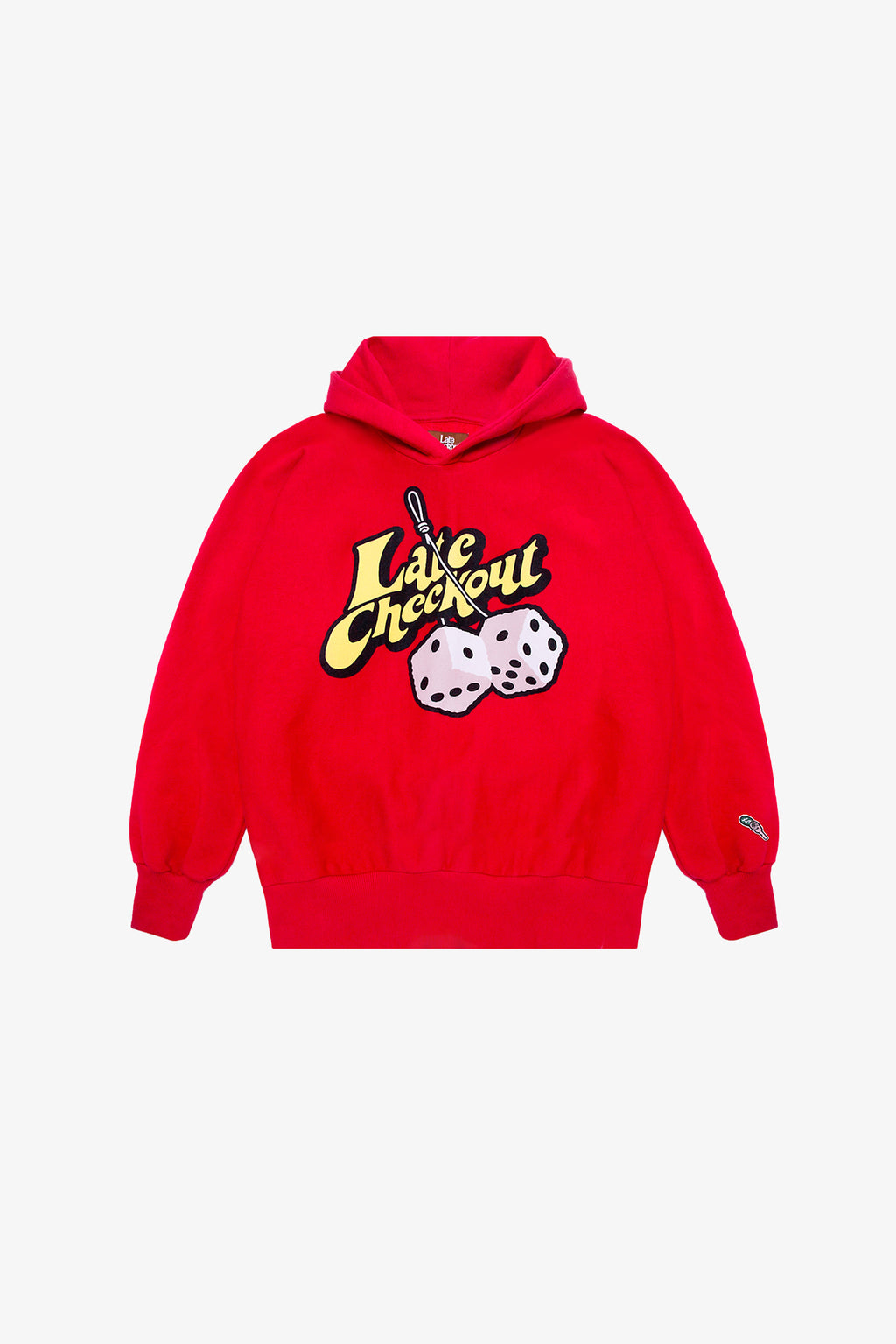 Late Checkout Red Fluffy Dice Hoodie