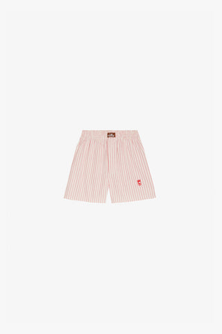 White/Pink Striped Boxer Shorts