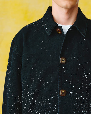 Black Splattered Work Jacket