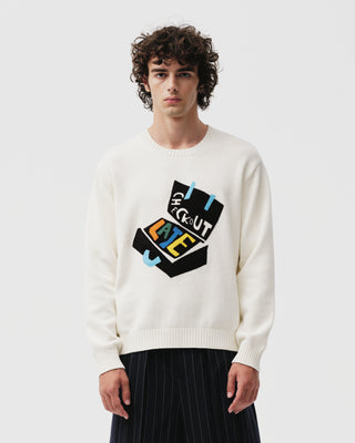 White Suitcase Jumper