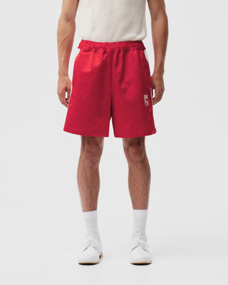 Red Grand Hotel Satin Shorts