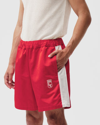 Red Grand Hotel Satin Shorts