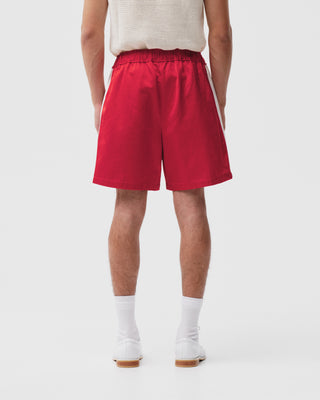 Red Grand Hotel Satin Shorts