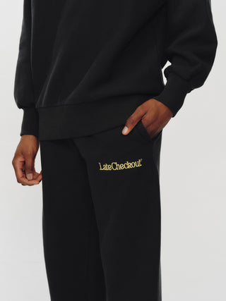 Black/Yellow Joggers