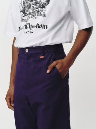 Purple Work Trousers