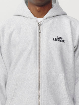 Grey Zipper Hoodie