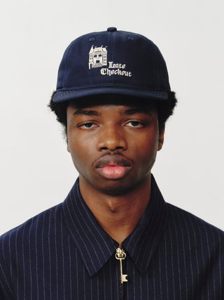 Navy Hotel Logo 6 Panel Cap