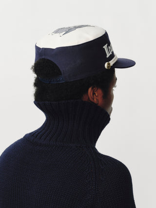 Navy/White Bellboy Cap