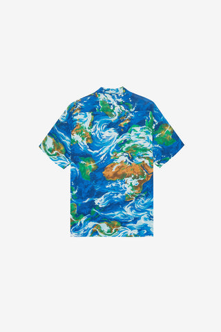 Kenzo Jungle Abstract Ocean Print Shirt (Early 1990s)