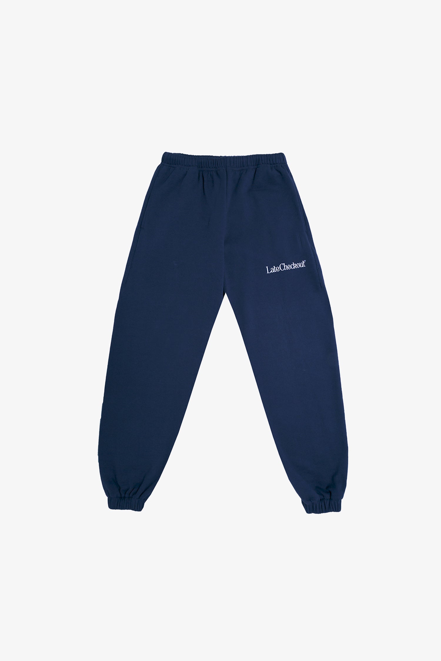 Late Checkout LC Logo Sweat Pants in Pink Late Checkout