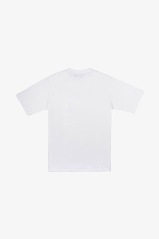 White Red Logo Tee