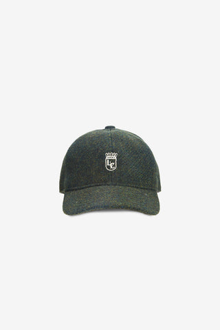 Dark Green Wool Baseball Cap