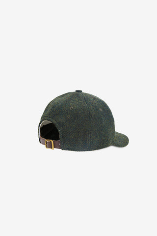 Dark Green Wool Baseball Cap