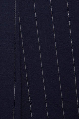 Navy Pinstripe Origami Shorts