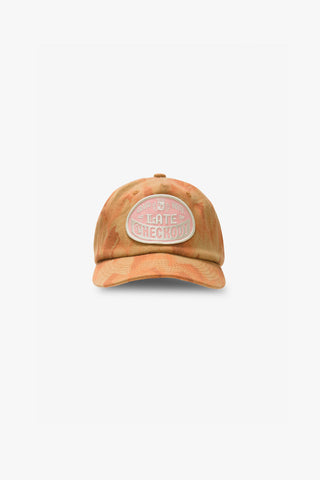 Orange Leaf Camo 5 Panel Cap