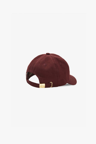Burgundy Hotel Logo 5 Panel Cap