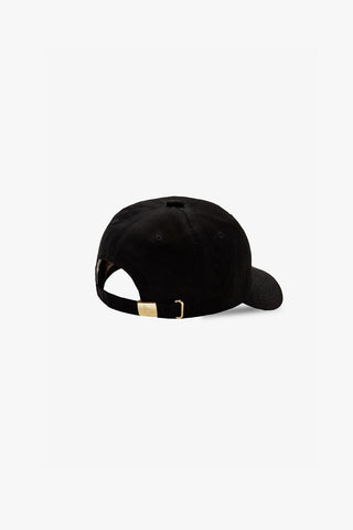 Black Hotel Logo 5 Panel Cap