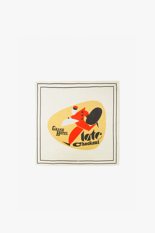 White Bellboy Silk Handkerchief