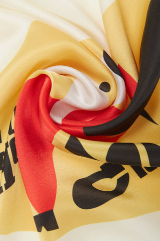 White Bellboy Silk Handkerchief