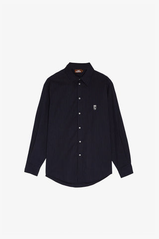 Navy Pinstripe Western Shirt