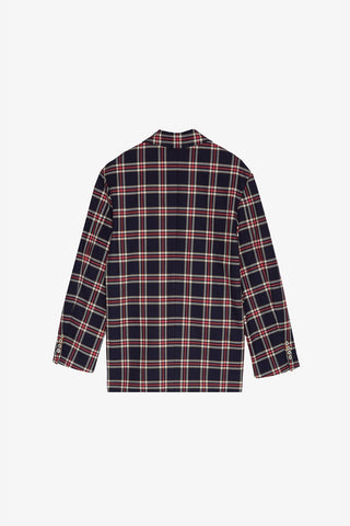 Navy Checkered Blazer