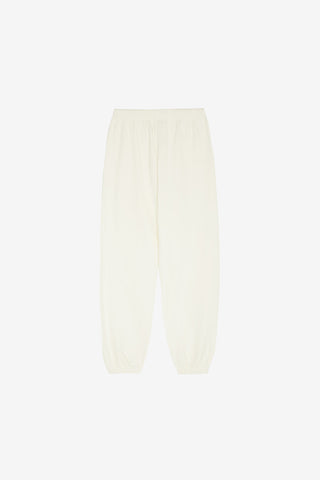 White/Red Script Joggers