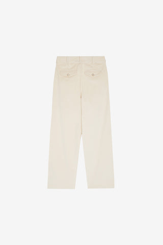 White Corduroy Work Trousers