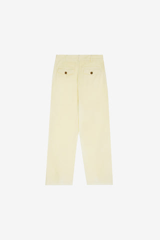 White Waxed Work Trousers