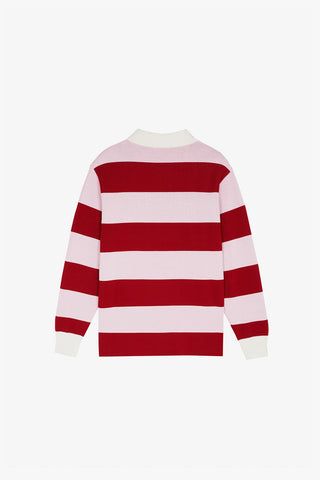 Pink/Burgundy Rugby Polo