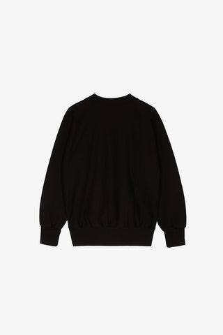 Black/White Script Crewneck Sweatshirt