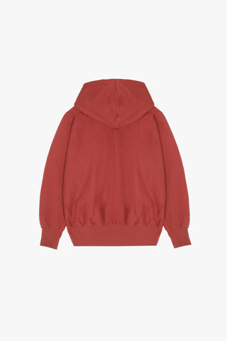 Burgundy Late Zipper Hoodie