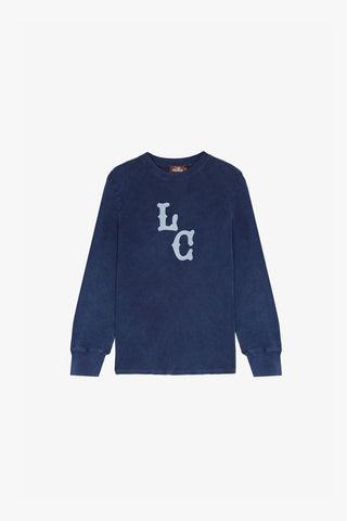 Navy LC Vintage Waffle L/S Tee