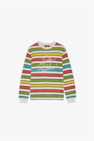 Multicolour Script Waffle L/S Tee