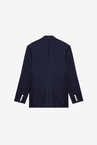 Navy Double-Breasted Blazer