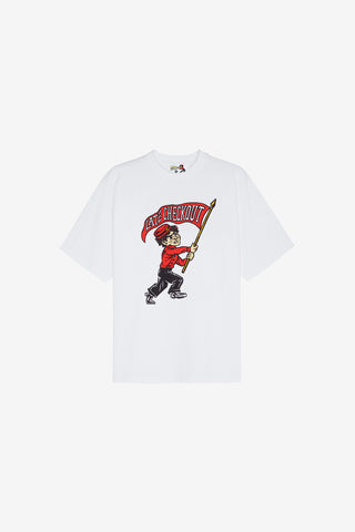 White Mascot Tee
