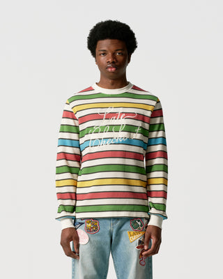 Multicolour Script Waffle L/S Tee