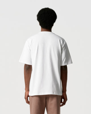 White Burgundy Flag Tee