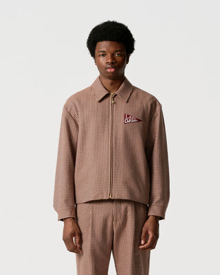 Houndstooth Little Helper Zipper Jacket