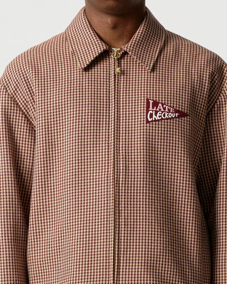 Houndstooth Little Helper Zipper Jacket