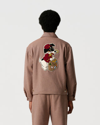 Houndstooth Little Helper Zipper Jacket