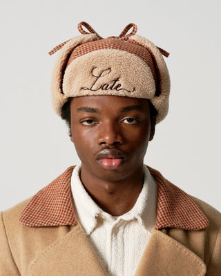 Houndstooth Late Aviator Hat