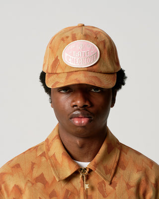 Orange Leaf Camo 5 Panel Cap