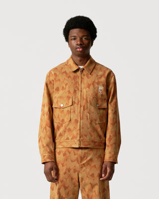 Orange Leaf Camo Work Jacket