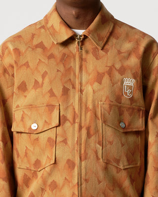 Orange Leaf Camo Work Jacket