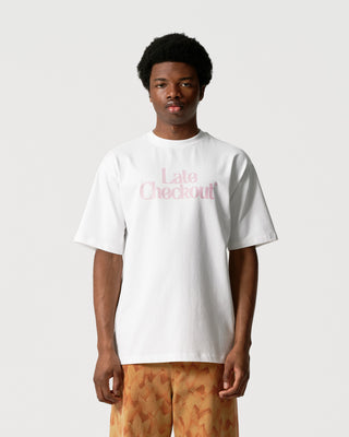 White Pink Logo Tee