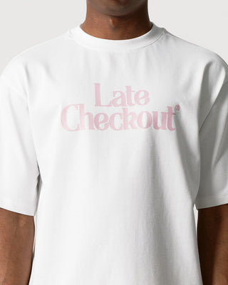 White Pink Logo Tee