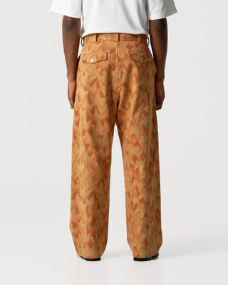 Orange Leaf Camo Work Trousers