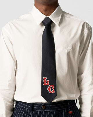 Navy LC Silk Tie