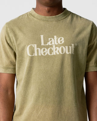 Green Logo Vintage Ringer Tee