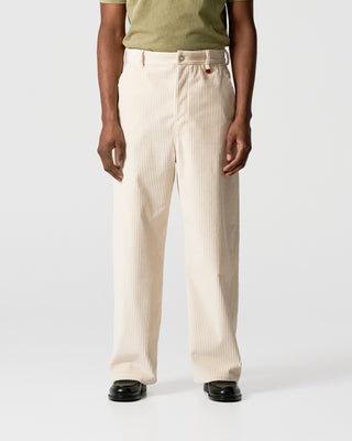 White Corduroy Work Trousers